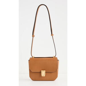 NWT!! rag & bone Max Crossbody Mini Bag Brown Leather Gold Accents